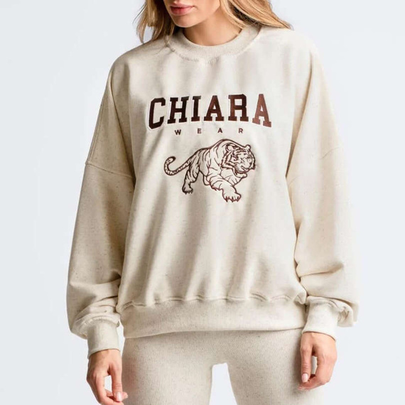 Chiara Wear - Women's Oversize Sweatshirt GO TIGERS - hemp