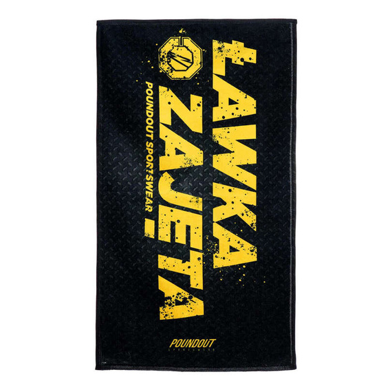 Poundout - Ręcznik na siłownię frotte ŁAWKA ZAJĘTA 35 x 70 cm