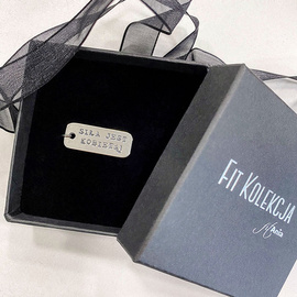 Fit Kolekcja - Oxidised Sterling Silver STRENGTH IS A WOMAN Charm