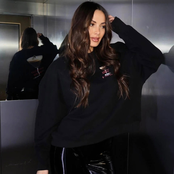 Chiara Wear - Oversize Women's Sweatshirt ESPRESSO MARTINI - black