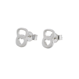 Fit Kolekcja - KETTLEBELL ❤ Earrings Sterling Silver Studs