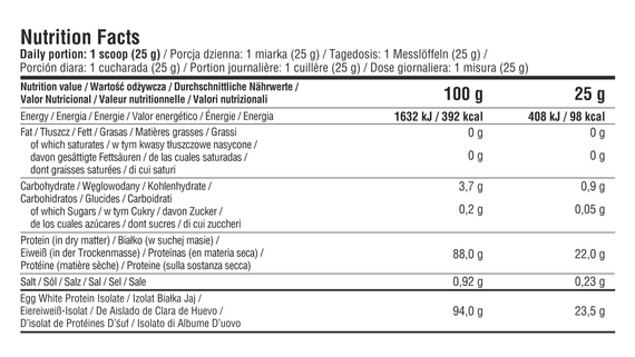 7Nutrition - Egg Protein Isolate 500 g - crema catalana