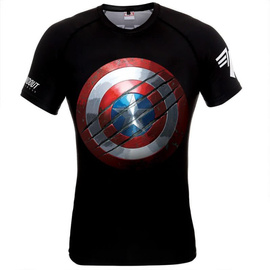 Poundout - Rashguard short Marvel Captain America