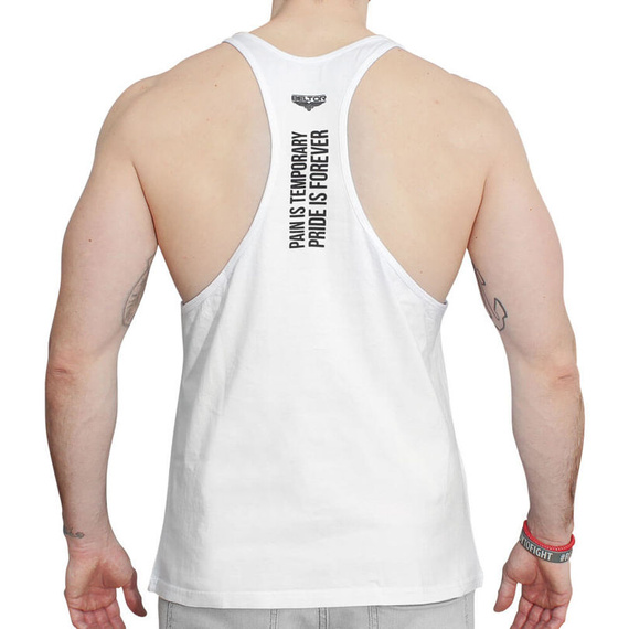 Beltor - Koszulka Stringer Pain is temporary biały