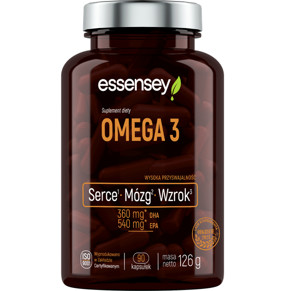 Essensey - Kwasy tłuszczowe Omega 3 - 90 kaps.