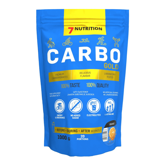 7Nutrition - Carbo Gold 1 kg - orange