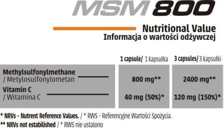 Human Code - MSM 800 - 90 veg. caps.