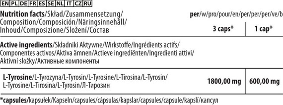 Trec - Tyrosine 600 - 60 kaps.