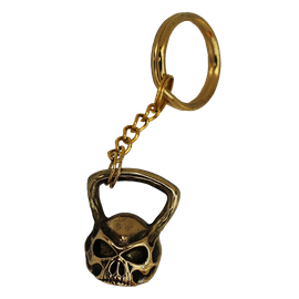 Lazy Superman - Brelok mosiężny KETTLEBELL CZASZKA