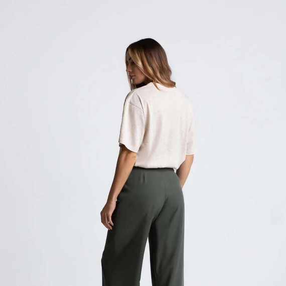 Chiara Wear - T-shirt damski oversize CALIFORNIA - konopia