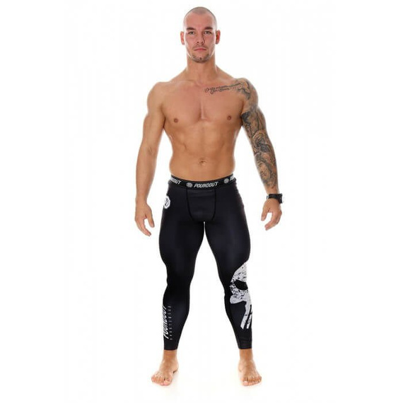 Poundout - Legginsy męskie HATE 2.0