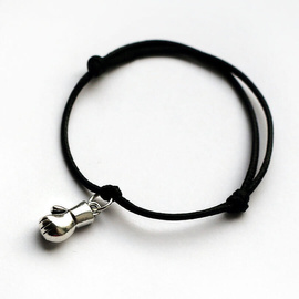 Fit Kolekcja - Mini BOXING GLOVE String Bracelet - Black