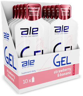 ALE - Display ALE GEL - 10x 55,5 g truskawka-banan