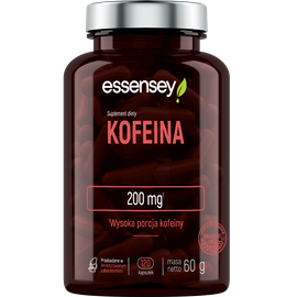 Essensey - Kofeina 200 mg - 120 kaps. KRÓTKA DATA 10.2025
