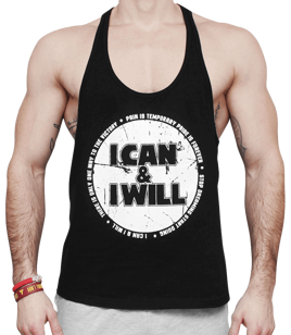 Beltor - Koszulka Stringer I Can & I Will czarny