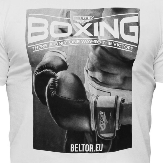 Beltor - T-shirt Slim BOXING 01 biały
