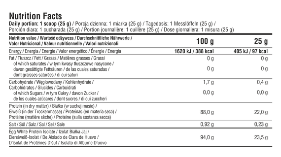 7Nutrition - Egg Protein Isolate 900 g - czekolada