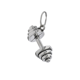 Fit Kolekcja - Oxidised Sterling Silver Pendant DUMBBELL 001