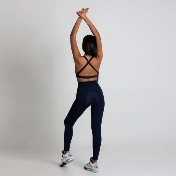 Chiara Wear - Legginsy X push-up - granatowe