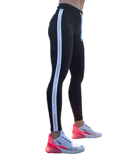 Trec - Leginsy damskie TW LEGGINGS TRECGIRL 024 COTTON BLACK