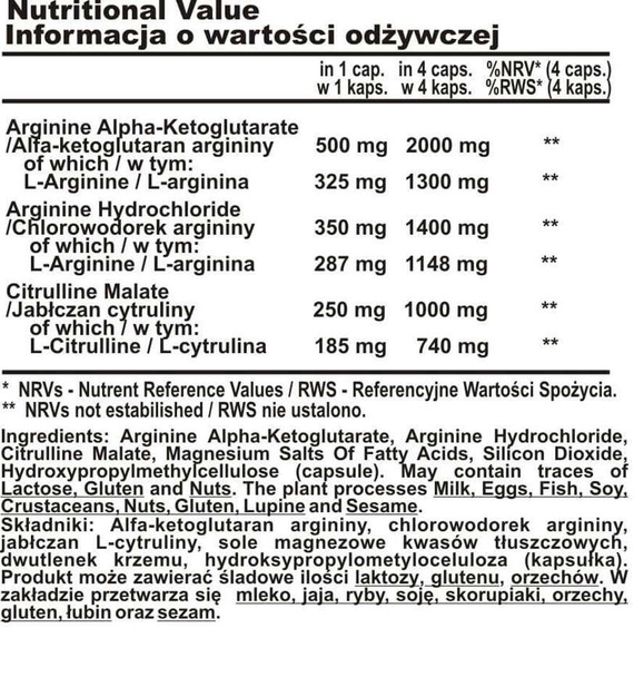 GenLab - Argicitrin Max - 120 weg. kaps.