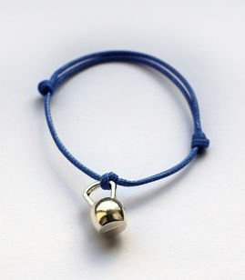 Fit Kolekcja - KETTLEBELL String Bracelet - Royal Blue