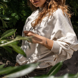 Fit Kolekcja - MINI DUMBBELL Bracelet - Oxidised Sterling Silver