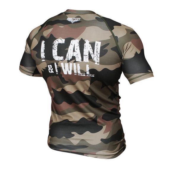 Beltor - Rashguard męski Short Sleeve Army