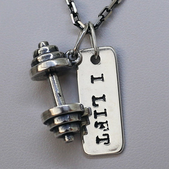 Fit Kolekcja - Set of Two Pendants: DUMBBELL 001 and I LIFT Charm