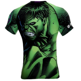 Poundout - Rashguard short Marvel Hulk