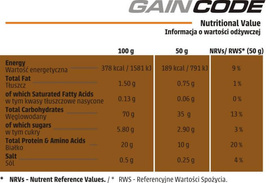 Human Code - Gain Code 1000 g - cookie cream