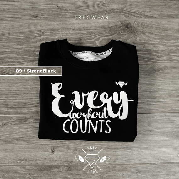 Trec - Bluza damska TW SWEATSHIRT TRECGIRL 09 STRONG BLACK