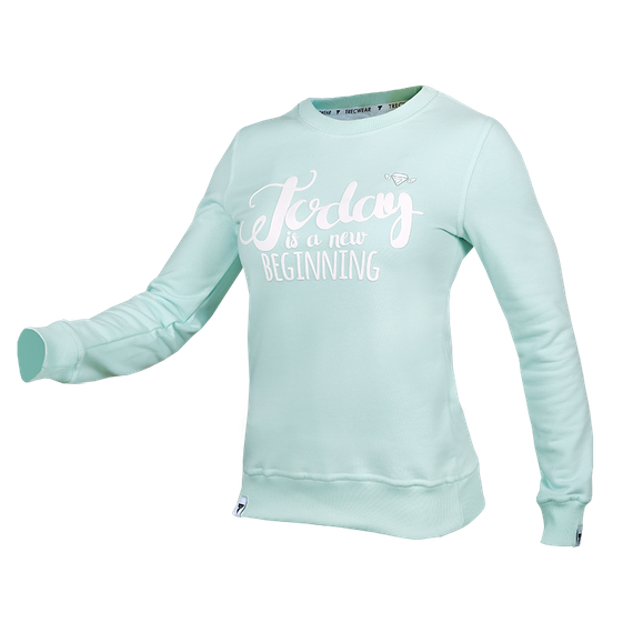 Trec - Bluza damska TW SWEATSHIRT TRECGIRL 05 SPRING MINT