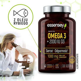Essensey - Omega 3 + 2000 IU D3 - 90 kaps.