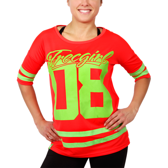 Trec - Women's T-shirt OVERSIZE TRECGIRL 003 ORANGE