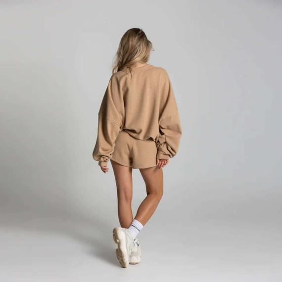 Chiara Wear - Szorty dresowe WAFFLE - karmel