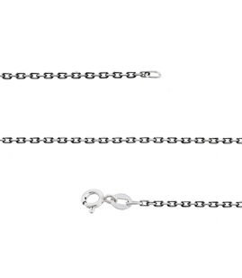 Fit Kolekcja - Łańcuszek srebrny LIGHT oksydowany 42 cm