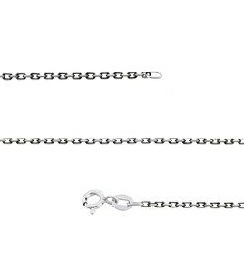 Fit Kolekcja - Łańcuszek srebrny LIGHT oksydowany 42 cm