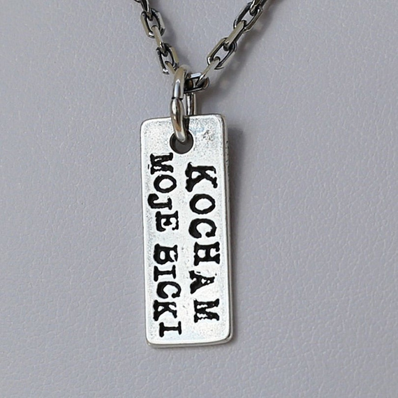 Fit Kolekcja - Oxidised Sterling Silver I LOVE MY BICEPS Charm