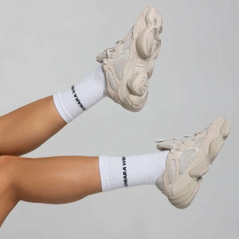 Chiara Wear - Socks with CHIARA WEAR  logo - white