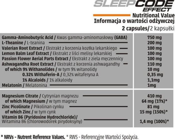 Human Code - Sleep Code Effect - 60 caps.