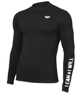 Beltor - Rashguard CompressionGear  Long Sleeve WORKOUT 01 black