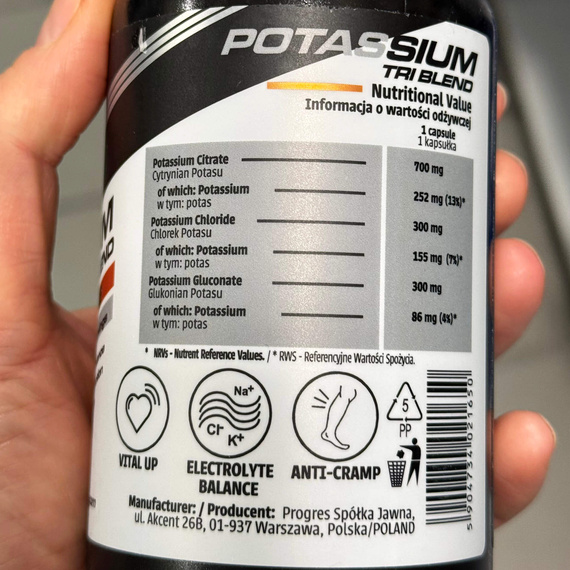 Human Code - Potassium Tri Blend - 90 weg. kaps.