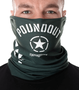 Poundout - Multifunctional tubular scarf KHAKI