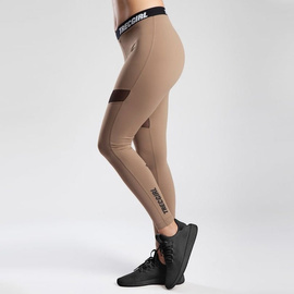 Trec - Leginsy damskie TW LEGGINGS TRECGIRL 030 DUAL MESH CARAMEL