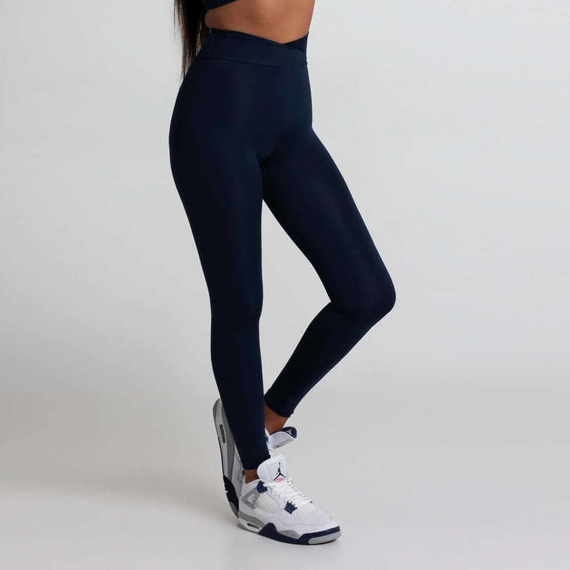 Chiara Wear - Legginsy X push-up - granatowe
