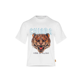Chiara Wear - T-shirt oversize ROAR - white