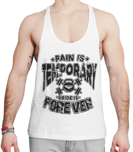 Beltor - Koszulka Stringer Pain is temporary biały