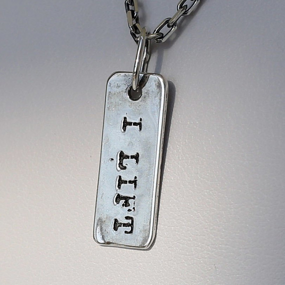 Fit Kolekcja - Oxidised Sterling Silver I LIFT Charm