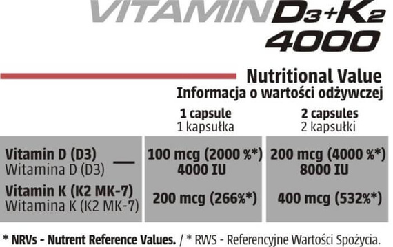 Human Code - Vitamin D3 4000 - 120 kaps.